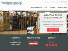 Tablet Screenshot of mequon.thegreatframeup.com