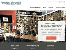 Tablet Screenshot of bluffton.thegreatframeup.com